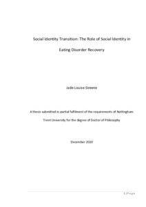 Social identity transition: the role of social identity in eating ...